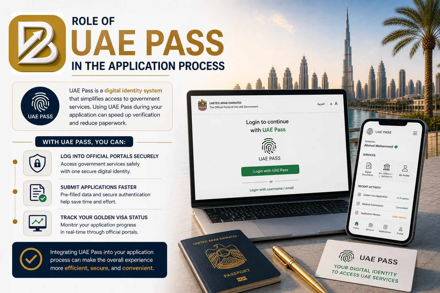 Role of UAE Pass in the Golden Visa Application Process