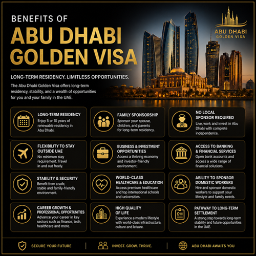 Benefits of Abu Dhabi Golden Visa 1
