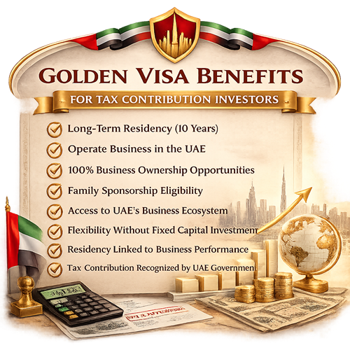 Golden Visa for Tax Contribution Investors in UAE