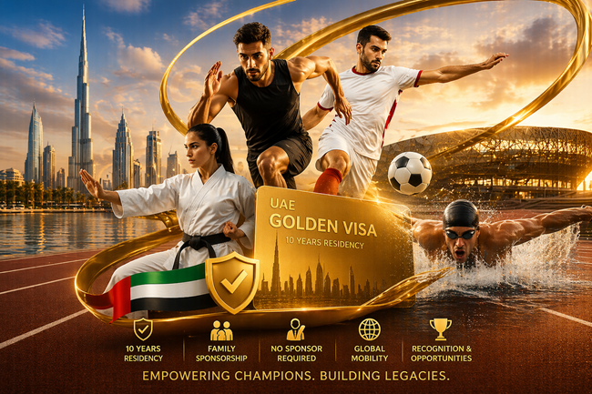 UAE Golden Visa for athletes and sports professionals