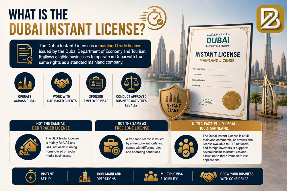 Dubai Instant License 2026: Get Your DET Trade License in 10 Minutes ā Complete Guide 2 What Is the Dubai Instant License