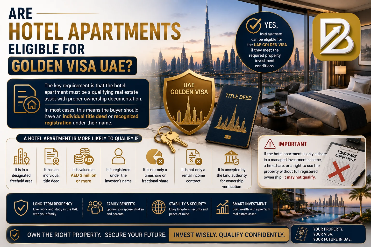 Are Hotel Apartments Eligible for Golden Visa Dubai
