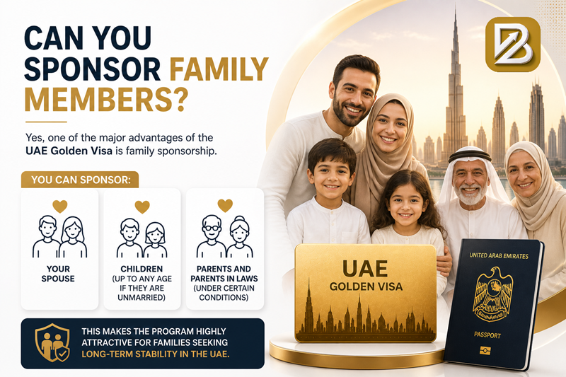 Can You Sponsor Family Members under Golden Visa UAE