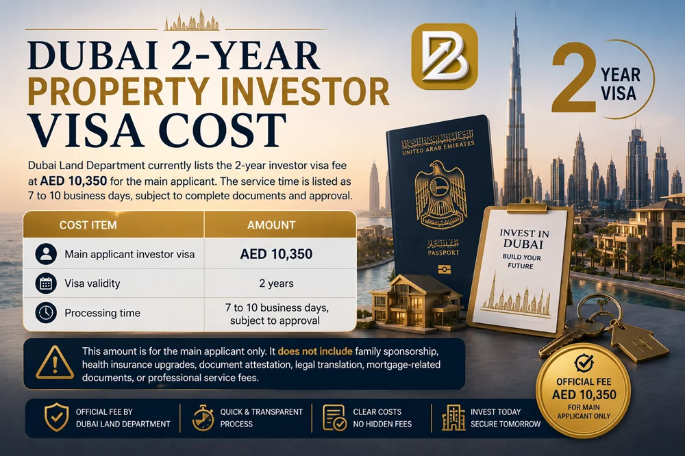 Dubai 2 Year Property Investor Visa Cost