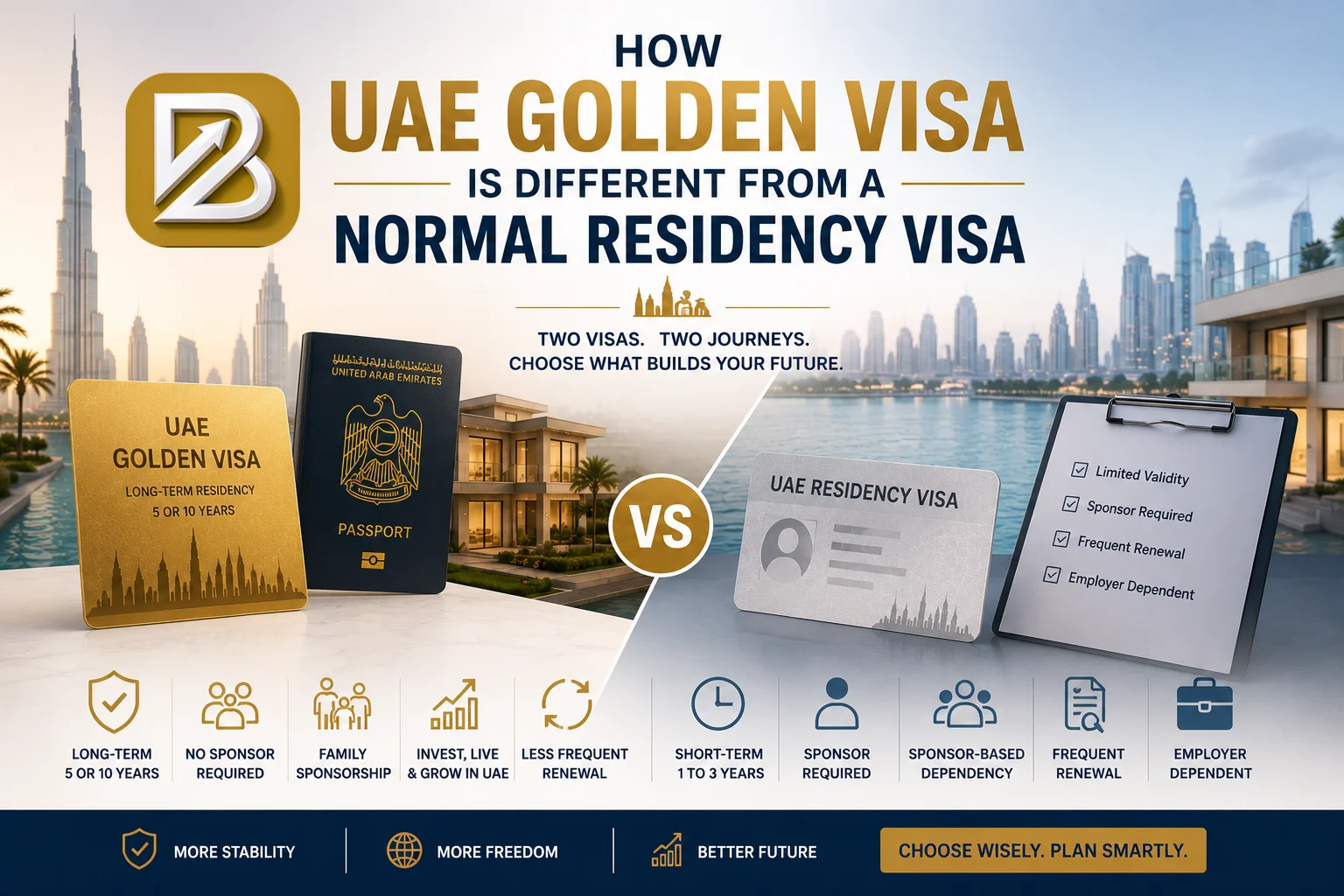 How UAE Golden Visa Is Different From a Normal Residency Visa