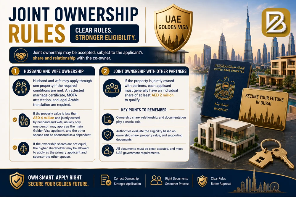 Joint Ownership Rules for Dubai Golden Visa