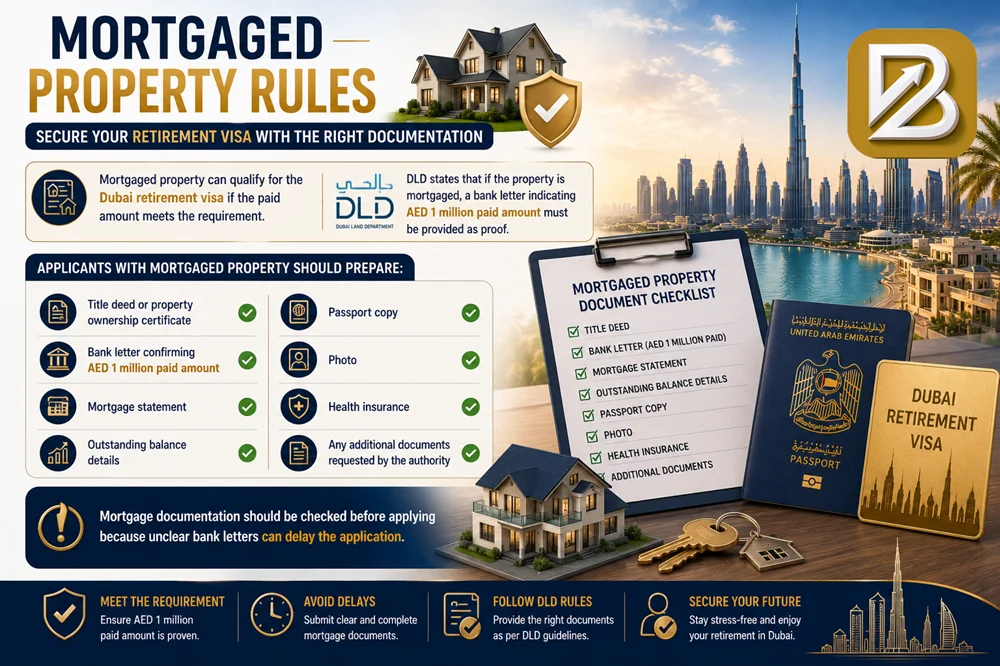 Mortgaged property can qualify for the Dubai retirement visa