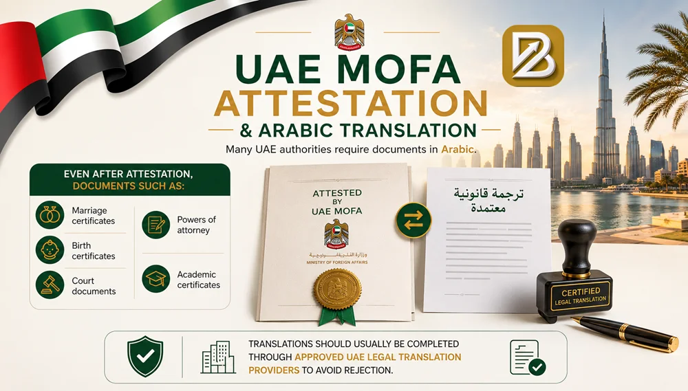UAE MOFA Attestation and Arabic Translation