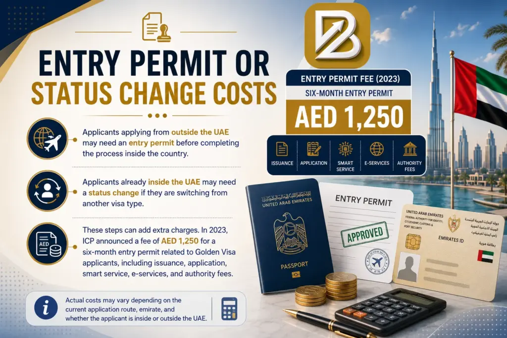 six month entry permit related to Golden Visa applicants